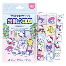 아텍스 유아용 산리오 캐릭터즈 썸머향패치 날벌레 기피제 대용량 160p 세트, 혼합색상, 1세트