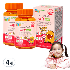 Nutri D-DAY 孩童鋅補充咀嚼錠, 90顆, 4罐