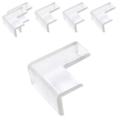 aguard 桌腳防撞墊, 薄款安全防撞保護角, 2mm厚, 2入, 12*12*25*2mm, 透明, 6個