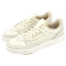 Reebok Phase Court 皮革麂皮拚接休閒鞋, 24.5cm, 米白色