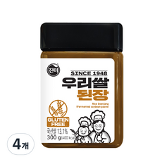 진미 글루텐프리 우리쌀 된장, 300g, 4개