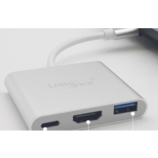 USB 3.1 Type C to HDMI 멀티포트 컨버터, LS-USB31-MPS