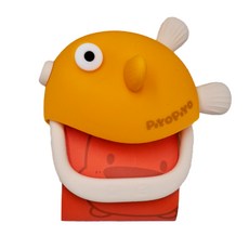 PiYOPiYO 黃色小鴨 鉑金矽膠固齒器 金魚QQ，食品級矽膠 -40°C~200°C, 1個, 固齒器
