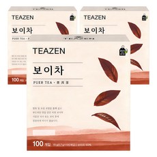 티젠 보이차 티백, 0.7g, 100개입, 3개