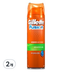질레트 퓨젼 하이드라 센서티브 스킨 쉐이빙 젤, 195g, 2개 195g, 2개입