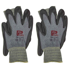 Panrico 百利世 NiTex P-200 加厚型止滑耐磨手套FIT, XL(230 x 87mm), 灰色, 2雙