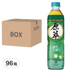 原萃 綠茶玉露, 獨特雲霧工法 無糖 無香料 日本茶葉, 580ml, 96瓶