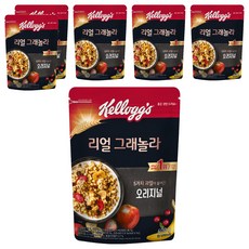 켈로그 리얼 그래놀라 오리지널 시리얼, 400g, 6개