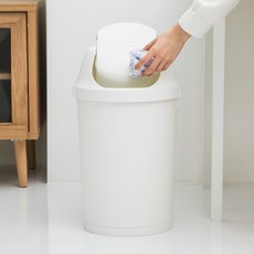 프랑코홈 스윙 휴지통20L, 화이트, 1개