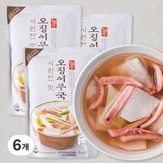 가마솥 시원한맛 오징어무국, 500g, 6개