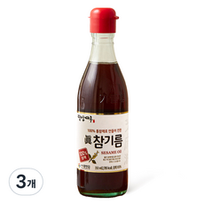 밥상마루 광천김 참기름, 350ml, 3개