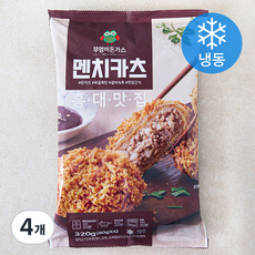 부엉이돈가스 멘치 카츠 (냉동), 320g, 4개