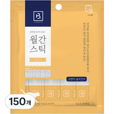 브리더랩 하루에 하나씩 월간스틱 고양이 간식, 닭가슴살, 150개