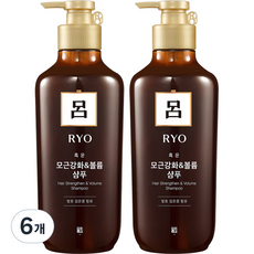 Ryo Heukwoon 髮根強化卷護理洗髮水, 550ml, 6個