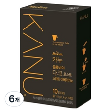 카누 다크 로스트 스위트 커피, 6개, 10개입, 5.4g