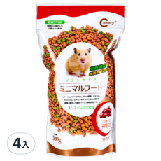 Canary 哈姆的燒肉食堂-牛+蔬菜300g, 倉鼠飼料, 柔軟易食, 營養均衡, 天然健康, 4入, 300g, 4包