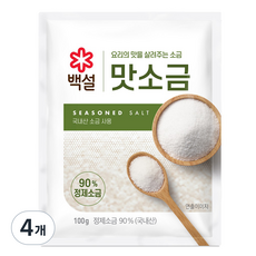 백설 맛소금, 100g, 4개