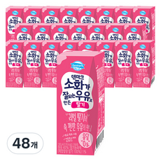 덴마크 소화가 잘되는 우유로 만든 딸기, 190ml, 48개