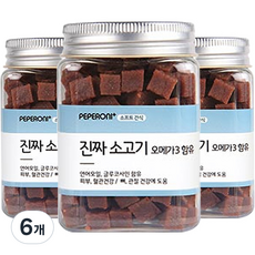 페페로니 오메가3 애견용 져키 180g, 소고기, 6개