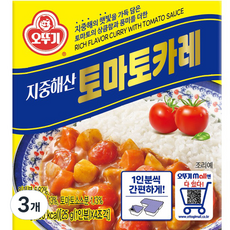 오뚜기 지중해 토마토 카레 고형, 100g, 3개