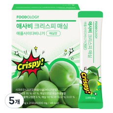푸드올로지 초모 애사비 크리스피 매실맛, 40g, 5개