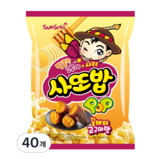 삼양 사또밥 꿀버터 고구마맛 스낵, 40개, 52g