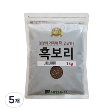 대한농산 흑보리, 1kg, 5개