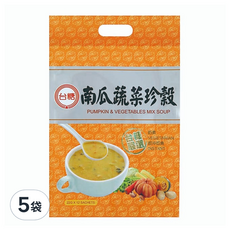 台糖 南瓜蔬菜珍穀, 素食, 22公克 x 12包, 264g, 5袋