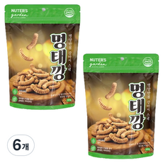 누터스가든 강아지 명태깡 간식 루테인 초록입홍합, 명태맛, 100g, 6개