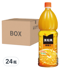 Minute Maid 美粒果 柳橙汁 12瓶, 添加天然果肉, 含200天日照的陽光果粒, 使用進口柳橙整顆壓榨, 1.25L, 24瓶
