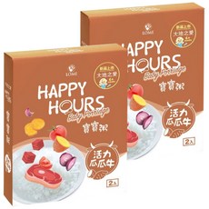 HAPPY HOURS 寶寶粥 活力瓜瓜牛口味 6個月以上寶寶適用 2包入, 活力瓜瓜牛, 300g, 2盒