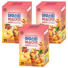 우리차 아이스티 복숭아 70p, 13g, 70개입, 3개