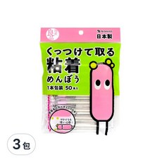 SANYO 山洋 粘著棉棒, 1本包裝 50入, 50支, 3包