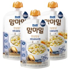Mammameal 孩童副食品粥 15個月以上適用, 鮑魚綜合蔬菜口味, 140g, 3包