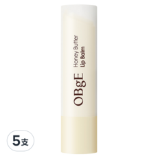 OBgE 蜂蜜奶油高保濕護脣膏 3g 1支, 5支