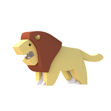HALFTOYS 哈福玩具 獅子 LION, ABS塑膠玩具, 1個