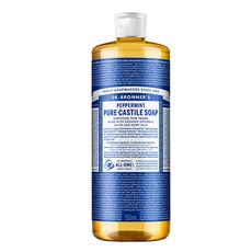 Dr.Bronner's布朗博士 薄荷清爽潔膚露946ml, 1入, 946ml, 1瓶