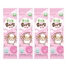 아이배냇 유기농 하양 솜사탕, 10g, 4개