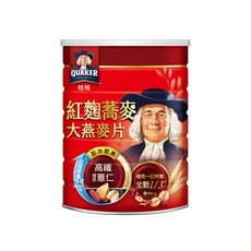 QUAKER 桂格 即食燕麥片 紅麴蕎麥, 700g, 1罐