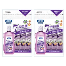 Shallop 刷樂 全效隨身漱口水 10條, 120ml, 2袋