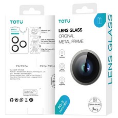 TOTU 拓途 PG-3 鏡頭保護貼鋼化膜 i16 Pro/Pro Max 原創金屬框, iPhone 16 Pro/16 Pro Max, 1組