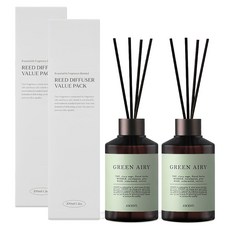 에이센트 실속형 디퓨저 + 우드스틱 5p, 그린에어리, 200ml, 4개