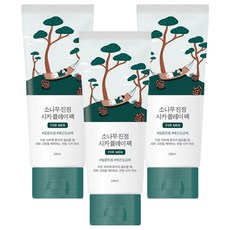 라운드랩 포 맨 소나무 진정 시카 클레이 팩 100ml, 3개, 1개입