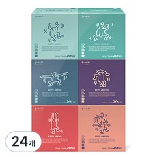 한예지 키스해링 오브제 천연펄프 미용티슈 2겹, 250매, 24개