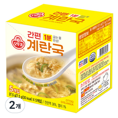 오뚜기 간편 계란국, 37.5g, 2개 - 37.5g