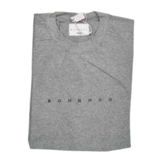 BOHRHOO 男款 24SS 簡約字母印花 BH24SS0101-688 純棉 LOGO字母印花T恤 花灰 XL