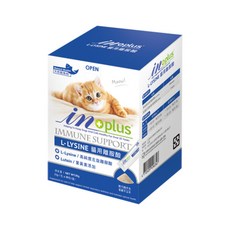 IN-PLUS L-LYSINE貓用離胺酸 1g*30包/盒, 貓咪日常保健, 呼吸道健康, 增強免疫力, 1盒