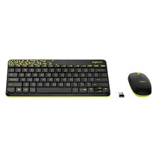 logitech 羅技 公司貨 MK240 Nano無線鍵盤滑鼠組 原廠保固, Y-R0036 M-R0041, 黑黃色