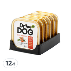 닥터독 강아지 피부모질 간식 캔, 연어, 100g, 12개 연어, 12개