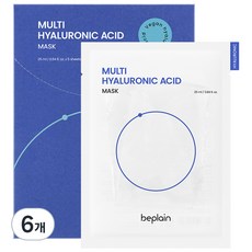 비플레인 멀티 히알루론산 마스크 25ml, 5개입, 6개